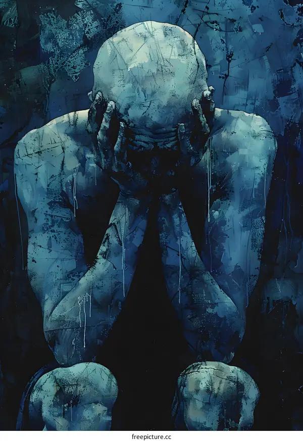 Blue Despair and Loneliness of a Man