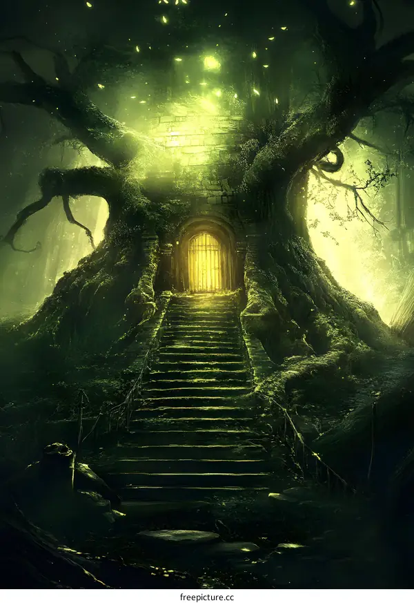 Enchanted Forest Treehouse Doorway