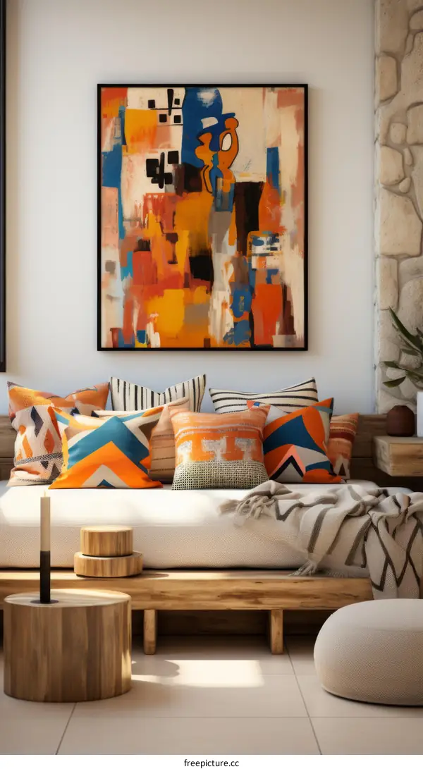 Modern Living Room Abstract Artwork