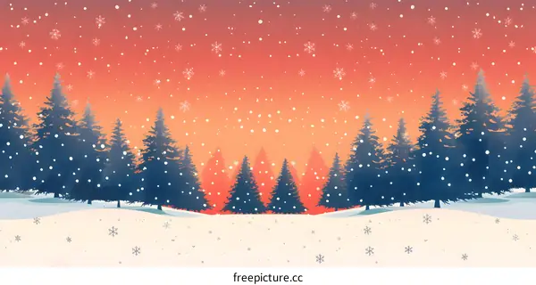 Snowy Winter Landscape