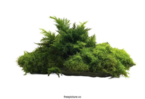 [Transparent Background PNG]Beautiful Moss Arrangement on a Rock