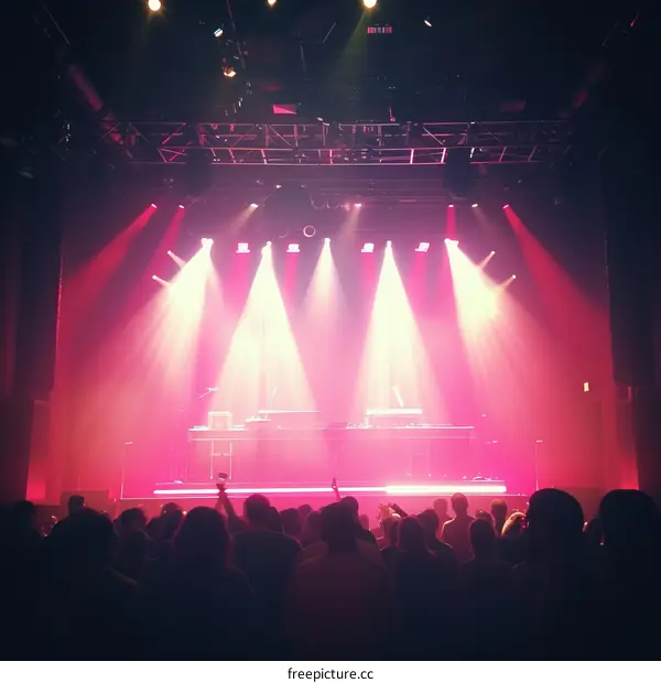 Pink Stage Lights Concert