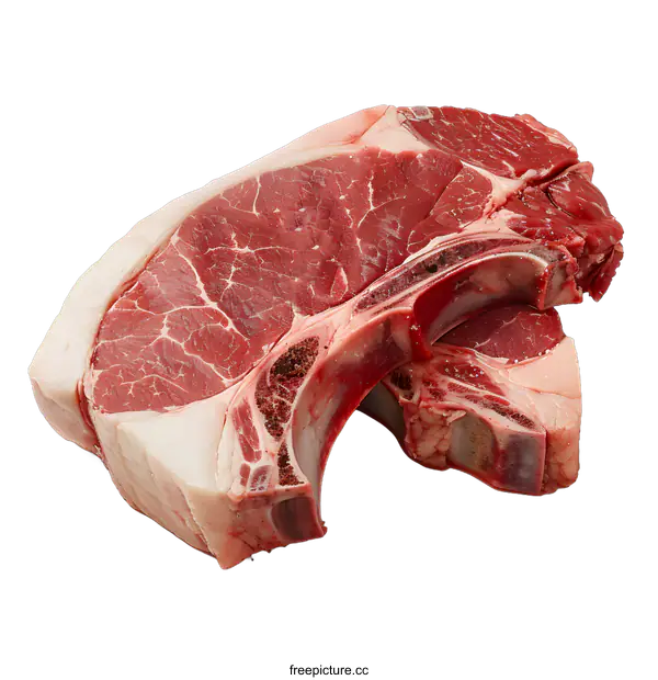 [Transparent Background PNG]Raw Beef Steak Cut With Bone