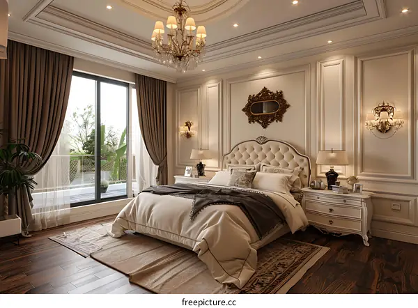 European-style bedroom