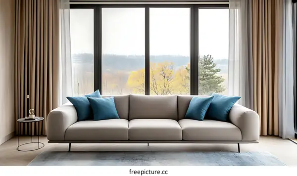 Modern Sofa with Panoramic View