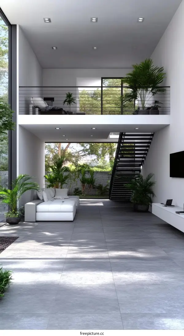 Modern Open-Plan Living Space Design