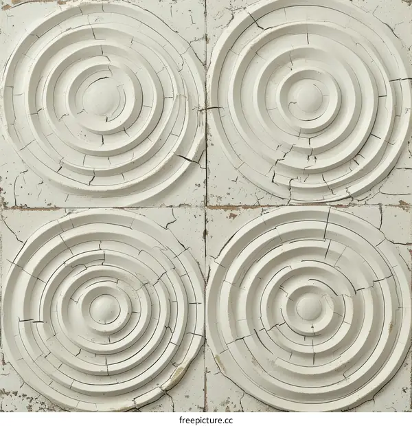 White round circle pattern
