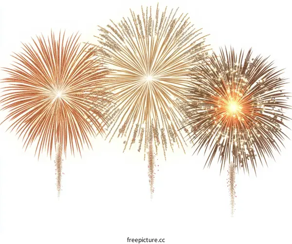 Colorful Fireworks Display Illustration