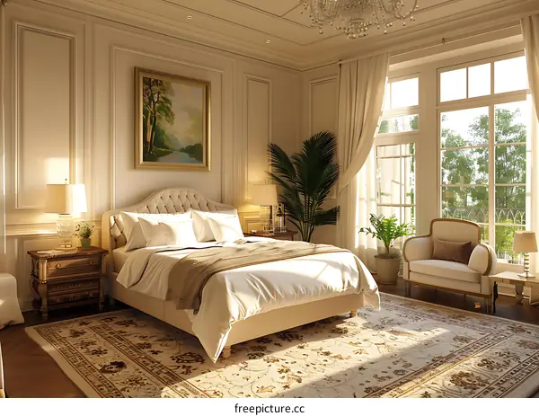 European-style bedroom