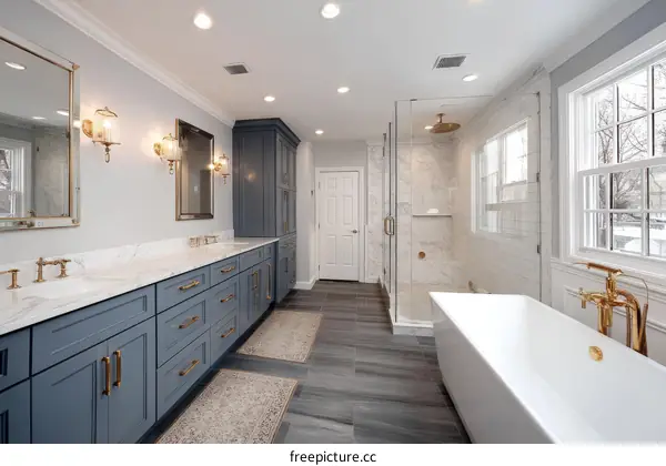 Modern Elegant Master Bathroom Design