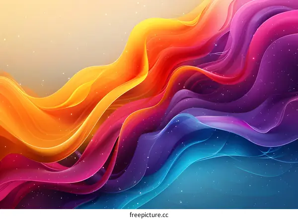 Colorful Wavy Wallpaper
