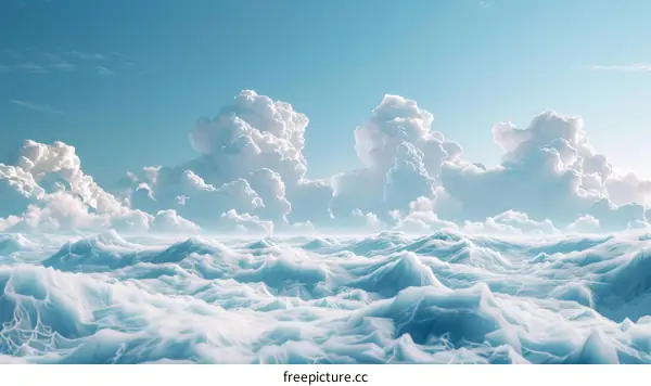 Breathtaking Majestic Glacier and Snow-Capped Mountain