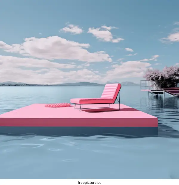Pink Floating Oasis of Tranquility