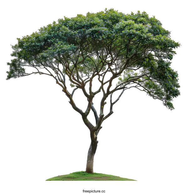[Transparent Background PNG]Green Tree Isolated on White Background