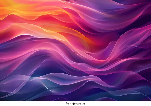 Abstract Colorful Flowing Lines Background