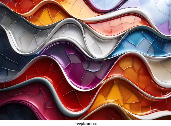 Colorful Wavy Abstract Background