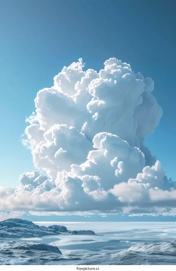 Spectacular glacier clouds