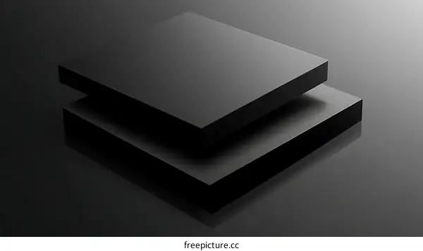 Abstract Black Geometric Shapes