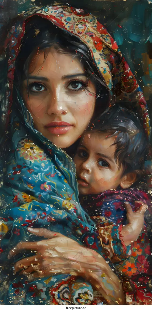 A mother and her child