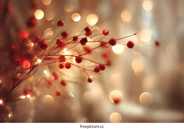 Christmas Decoration Bokeh Background