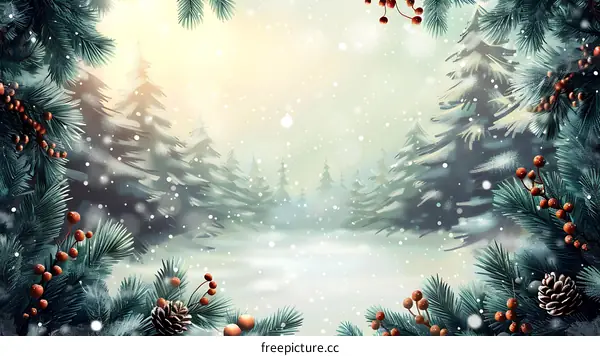 Snowy Christmas Eve in the Enchanted Forest