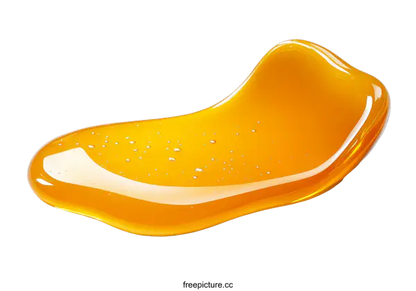 [Transparent Background PNG]Honey Drizzle Texture Close Up