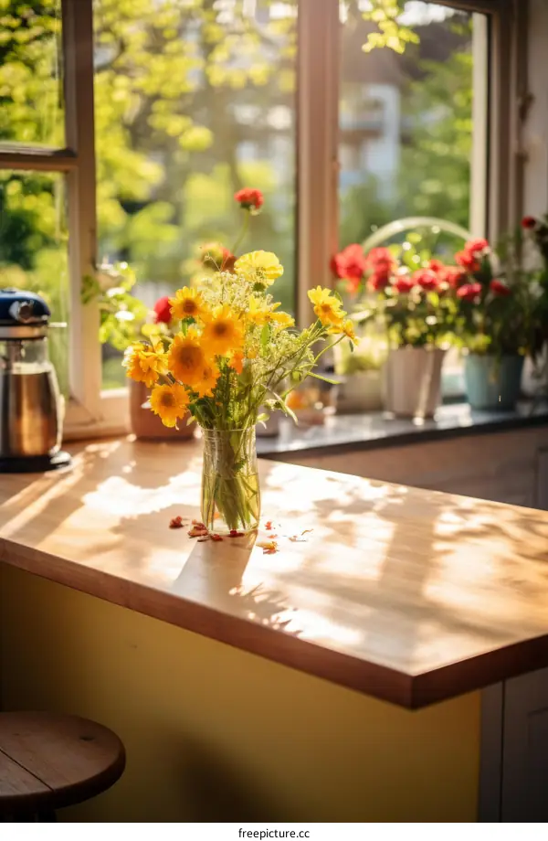 A Still Life of Flowers by the Window