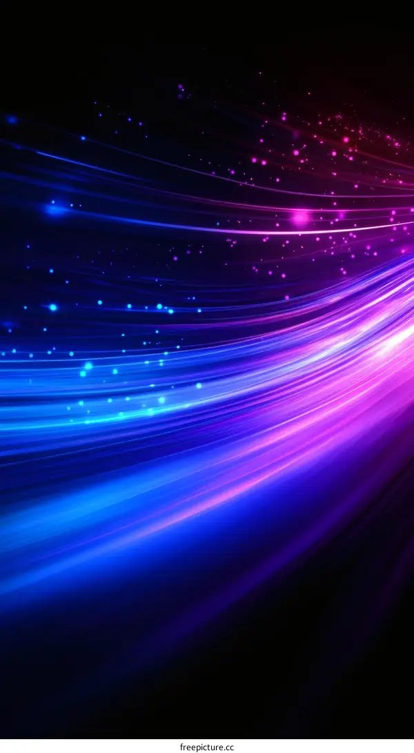 Abstract Colorful Light Trails