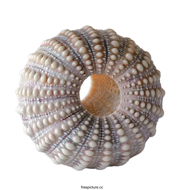 [Transparent Background PNG]Sea Urchin Skeleton on White Background