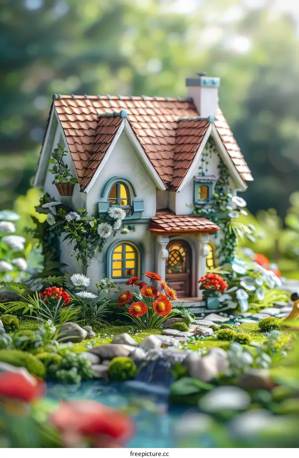 Fantasy Cottage in the Woods