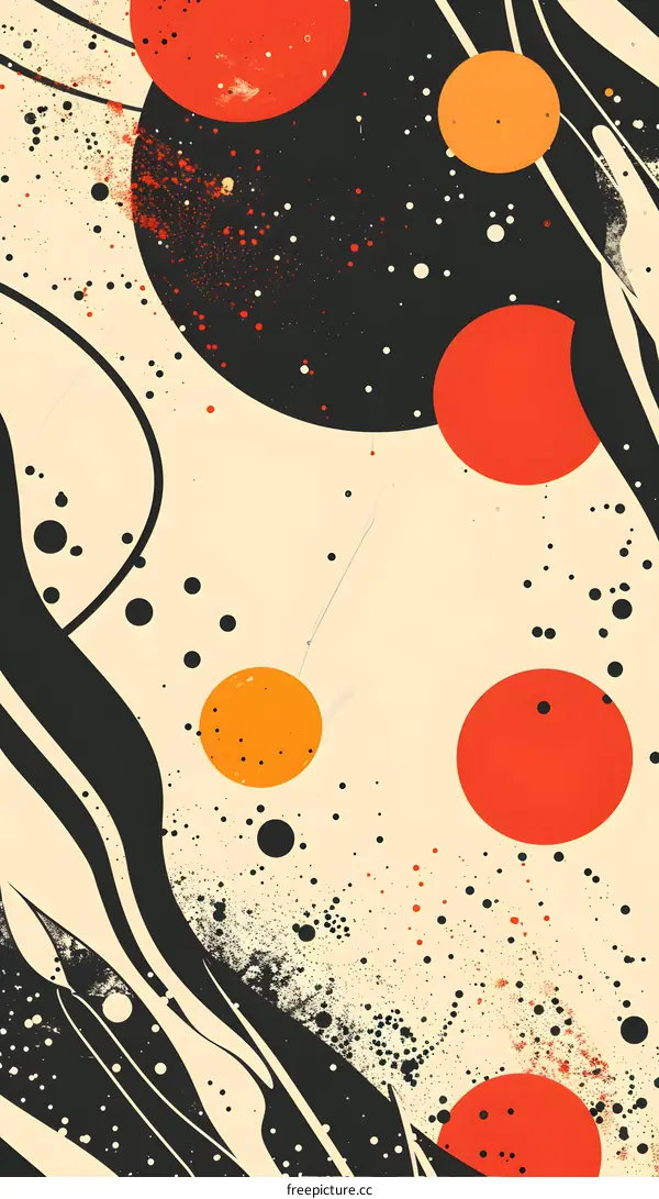 Abstract Colorful Circles Background