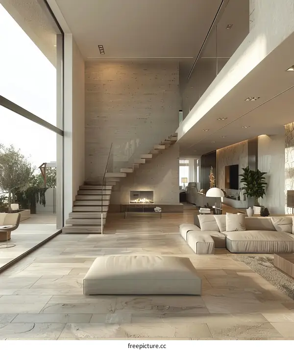 Modern Minimalist Living Room Interior Design