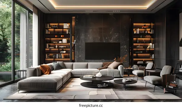 Modern minimalist living room