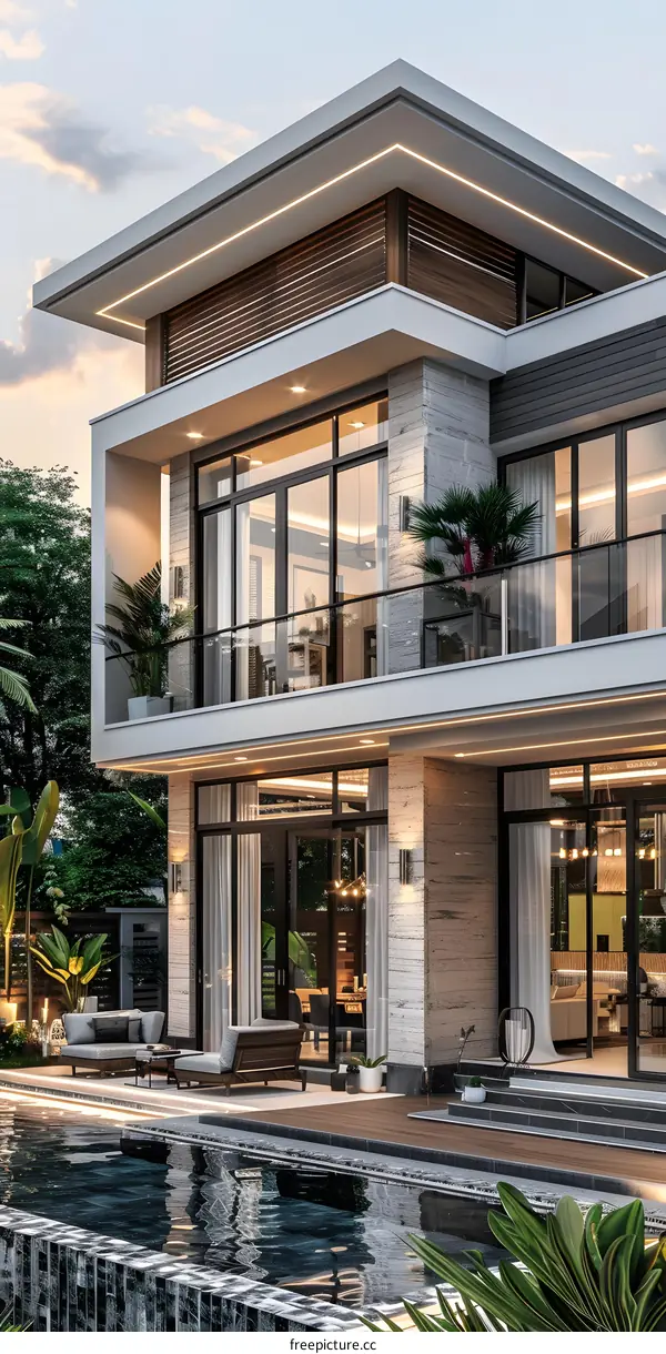 A modern style villa