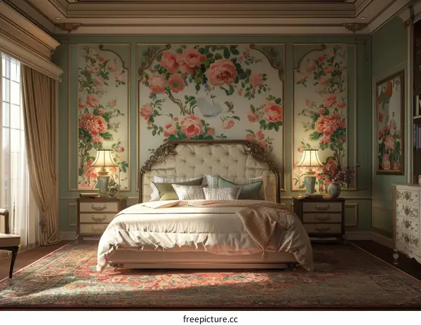European Style Retro Bedroom Decor