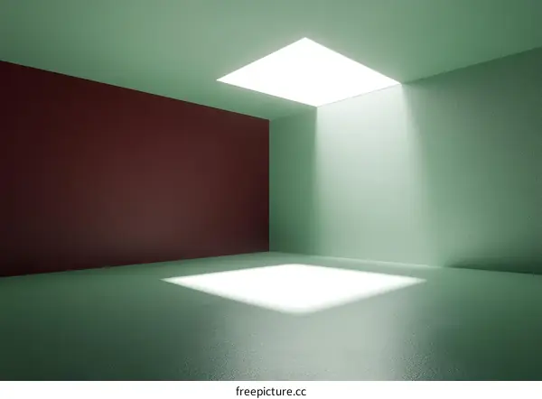 Empty Room with Light and Shadow