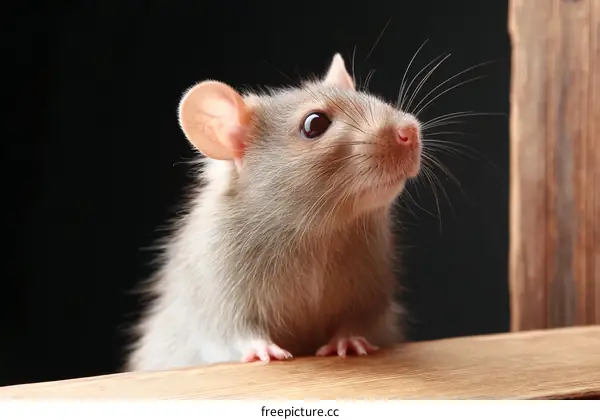 Close-up of a Cute Rat