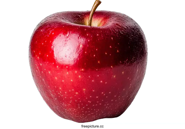 [Transparent Background PNG]Close-up of a Red Apple