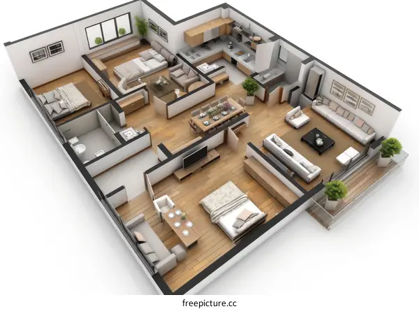 Modern house interior design