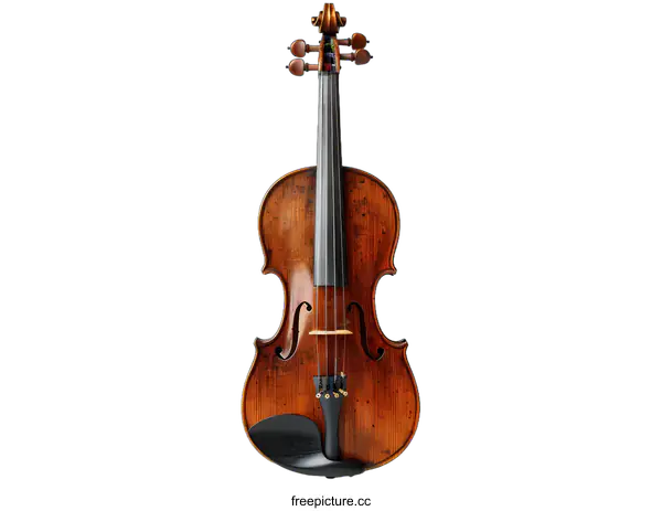 [Transparent Background PNG]A violin on a white background