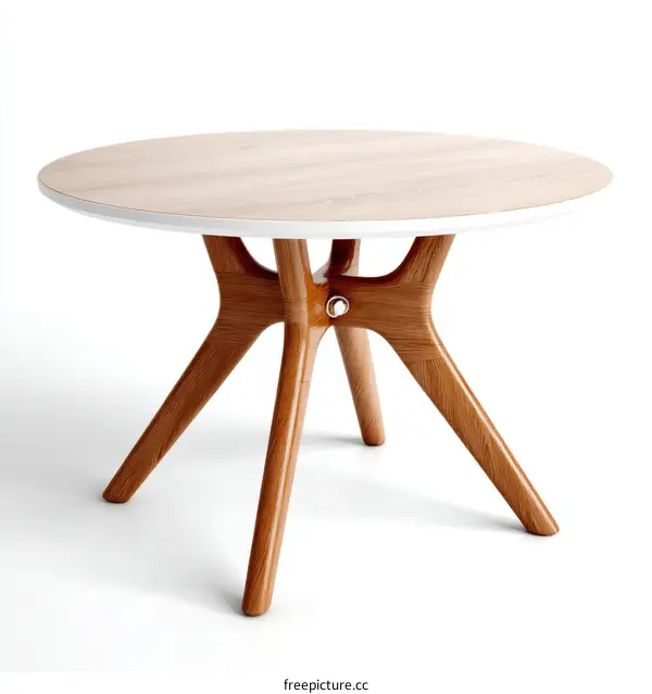Modern Wooden Round Table Design