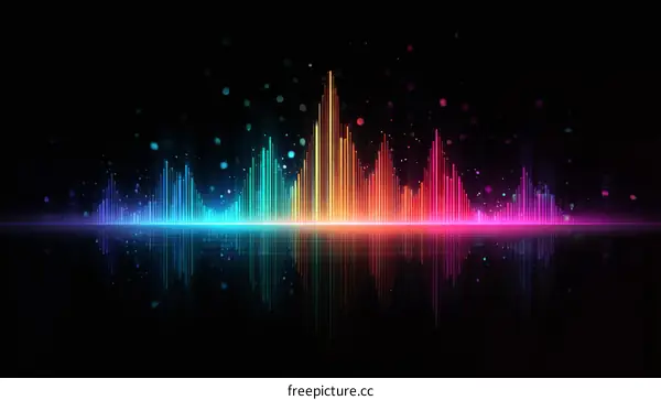 Colorful Abstract Sound Wave Visualizer