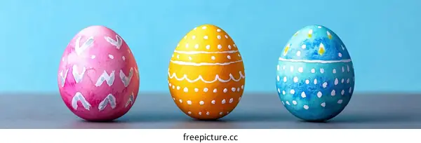 Hand Painted Easter Eggs Holiday Decoration