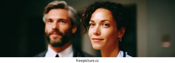 Business Meeting of Two Professionals