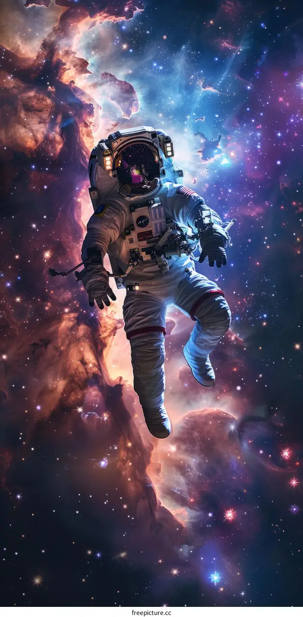 Astronaut Floating in Space