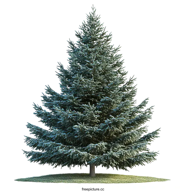 [Transparent Background PNG]Beautiful Snowy Christmas Tree Illustration