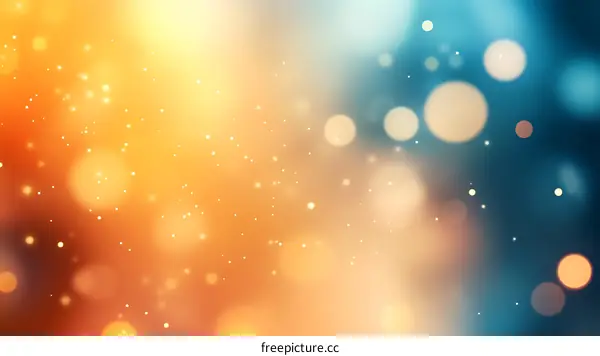 Abstract Bokeh Background with Warm Tones