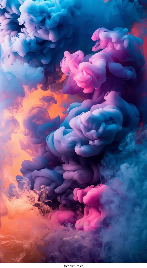 Colorful smoke background