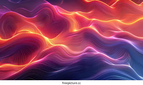 Abstract Flowing Lines: Swirling Geometric Art Illustration