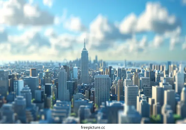 New York City Skyline: A Miniature Metropolis